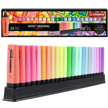 STABILO BOSS ORIGINAL + PASTEL DESK SET 23