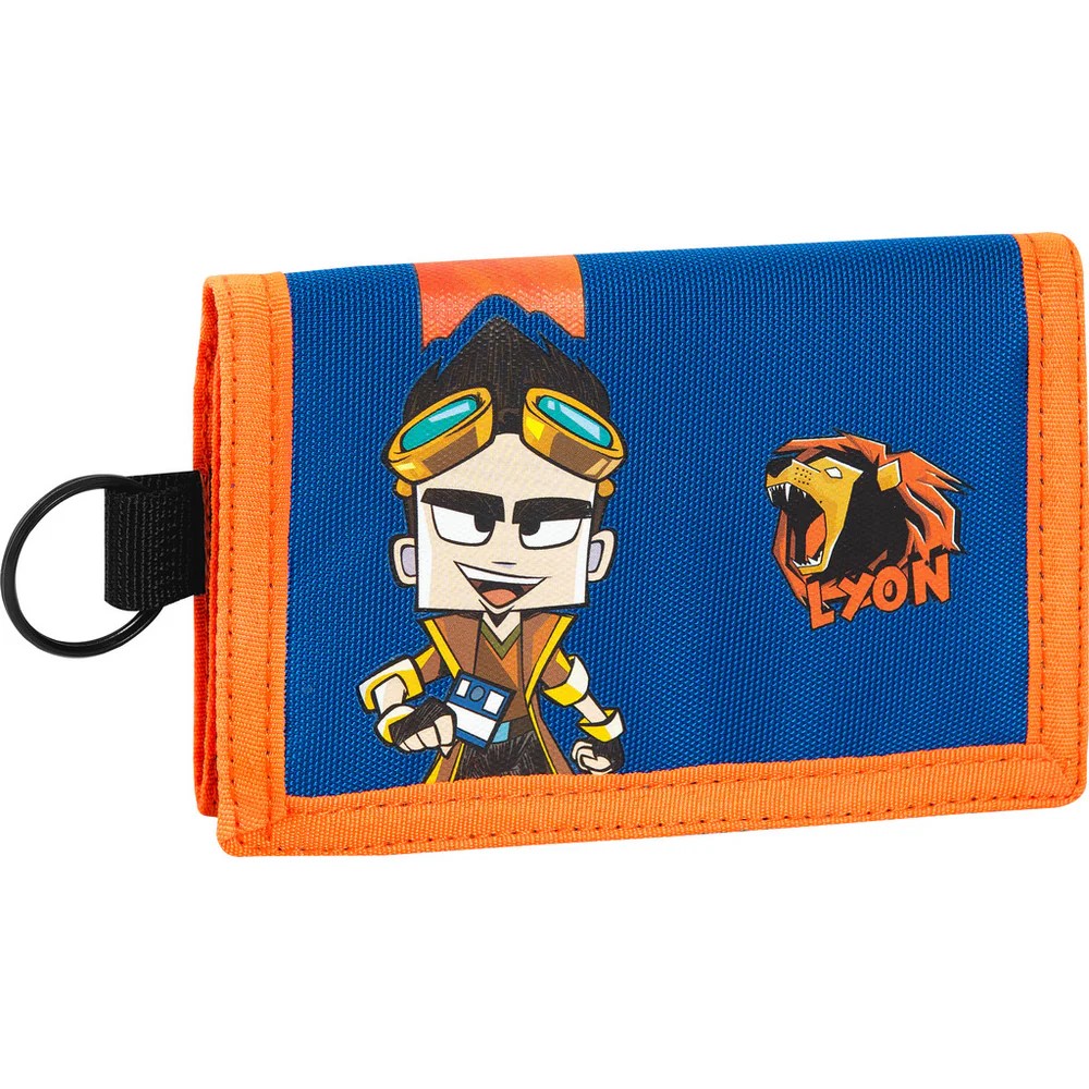Portafoglio Lyon Gamer Blu/Arancione