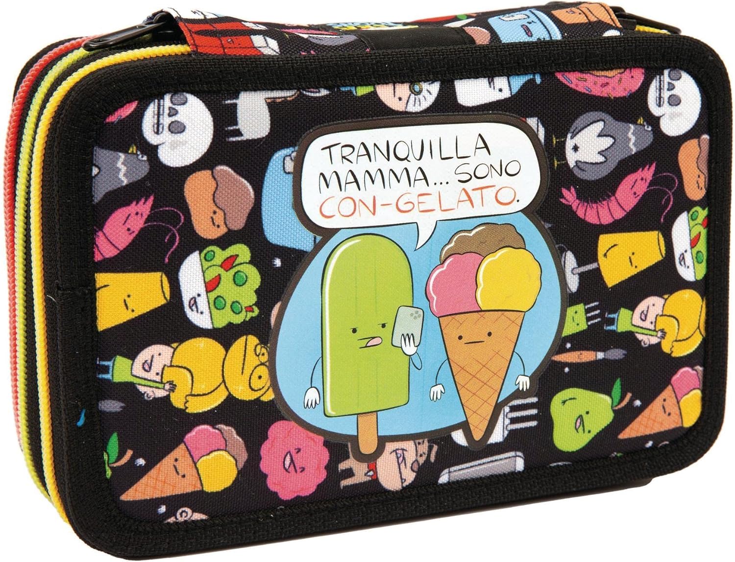 Astuccio a 3 Scomparti Pera Toons