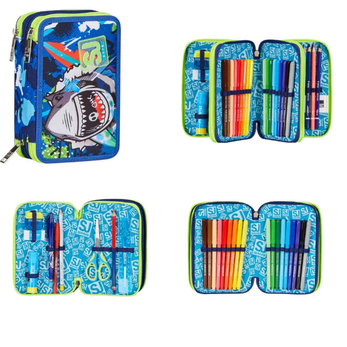 Astuccio 3 zip SJ Gang Seven Sharkstory