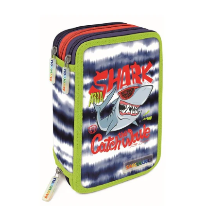 Astuccio 3 zip Saccuccioli Lebez Shark
