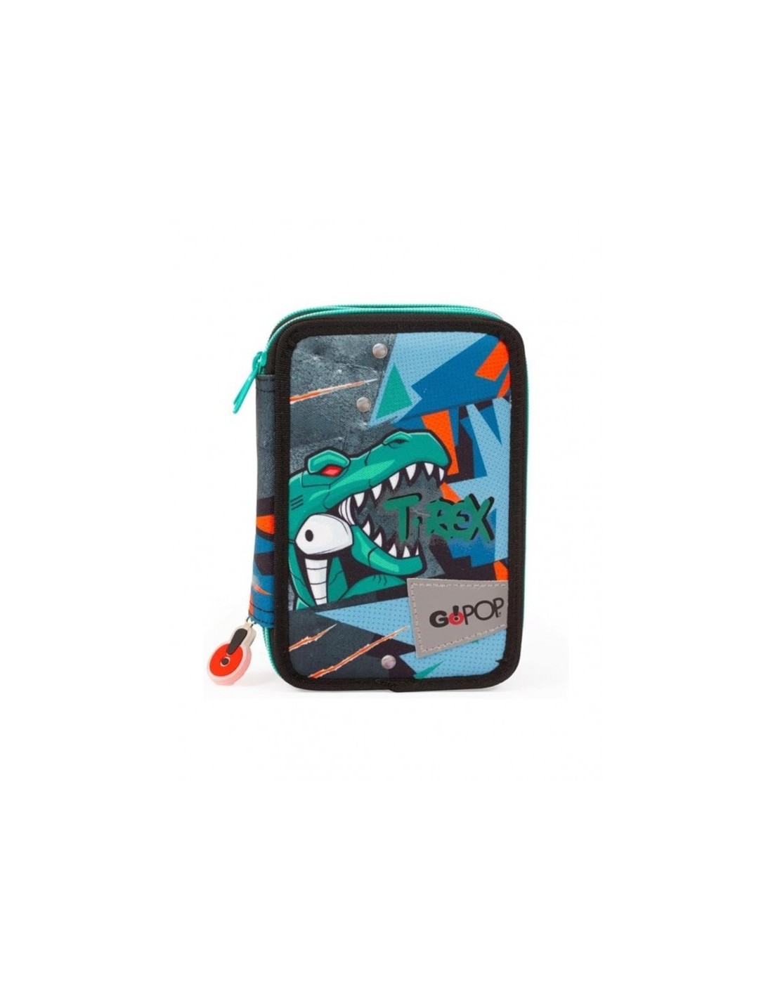Astuccio 3 zip Go Pop TRex
