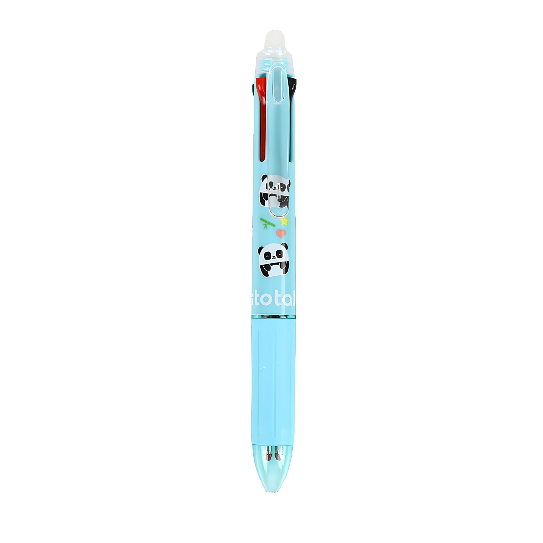 Penna 4 colori cancellabile (panda)