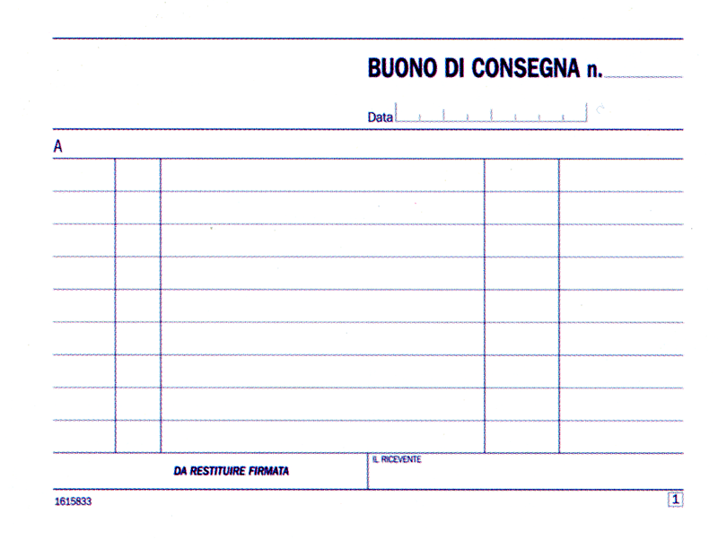 Blocco consegna 2 copie