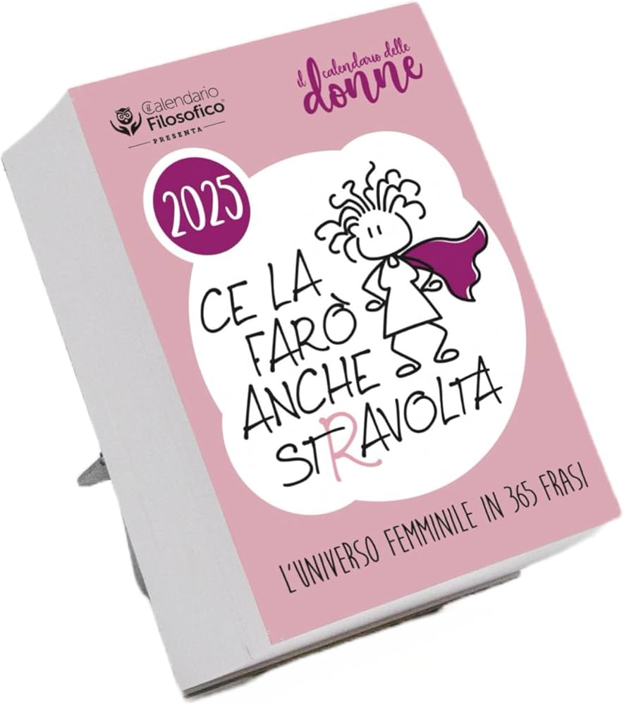 Calendario Filosofico Piccolo Donne 7,5x10,5 con alette 