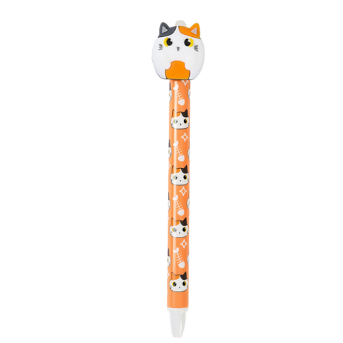 Penna Cancellabile a scatto I-Total (gatto arancione)