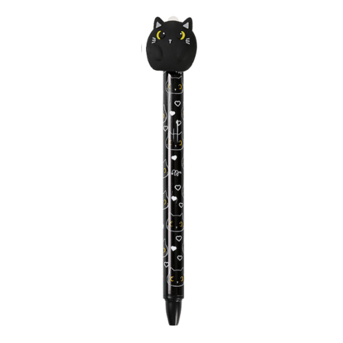 Penna Cancellabile a scatto I-Total (gatto nero)