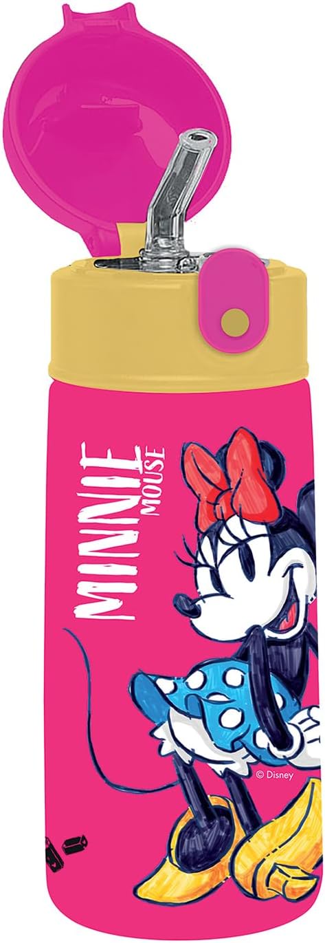 Borraccai termica Minnie con cannuccia