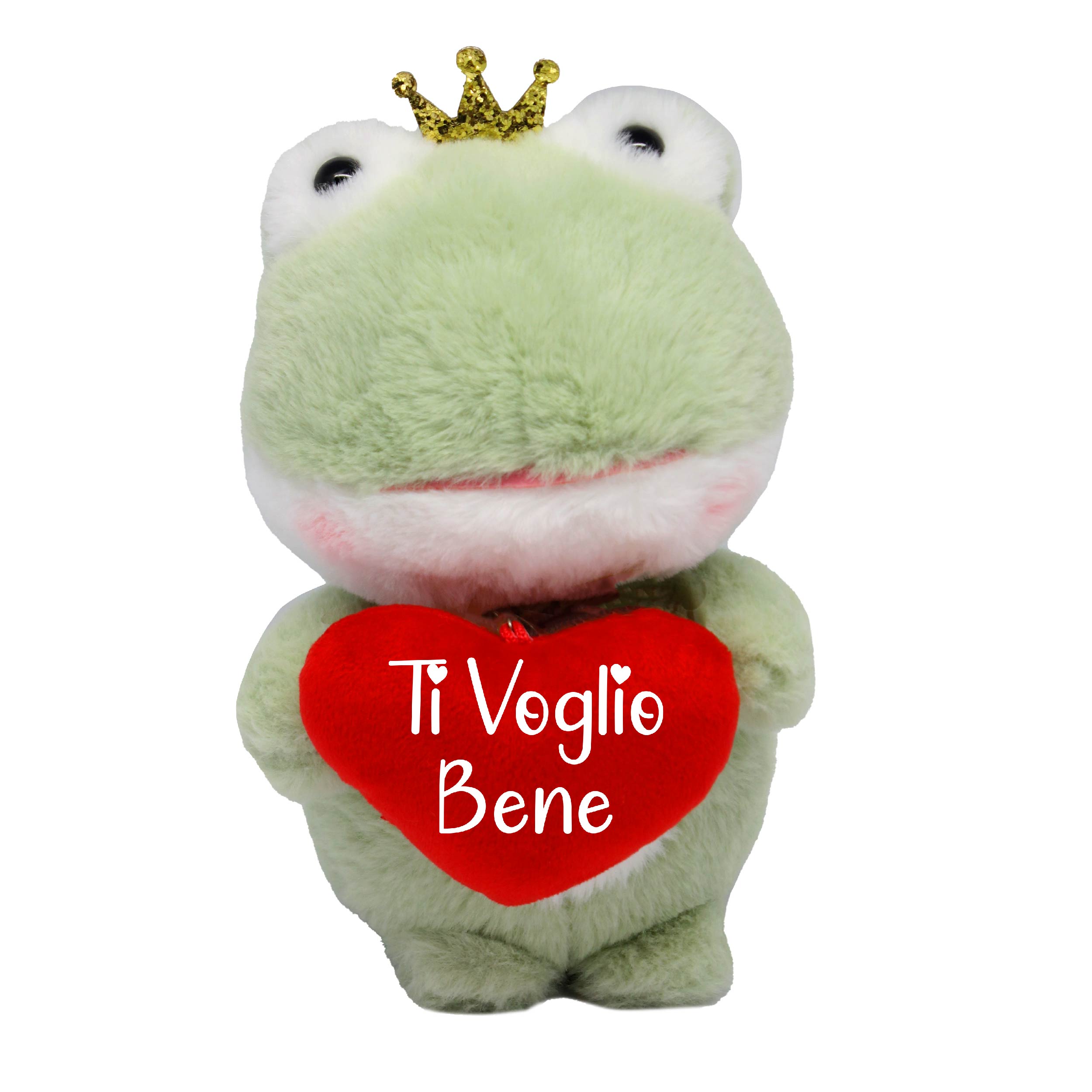 Ranocchia peluche con cuore TI voglio bene