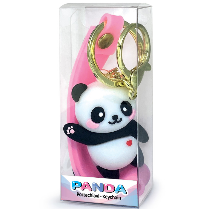 Portachiavi Panda Rosa