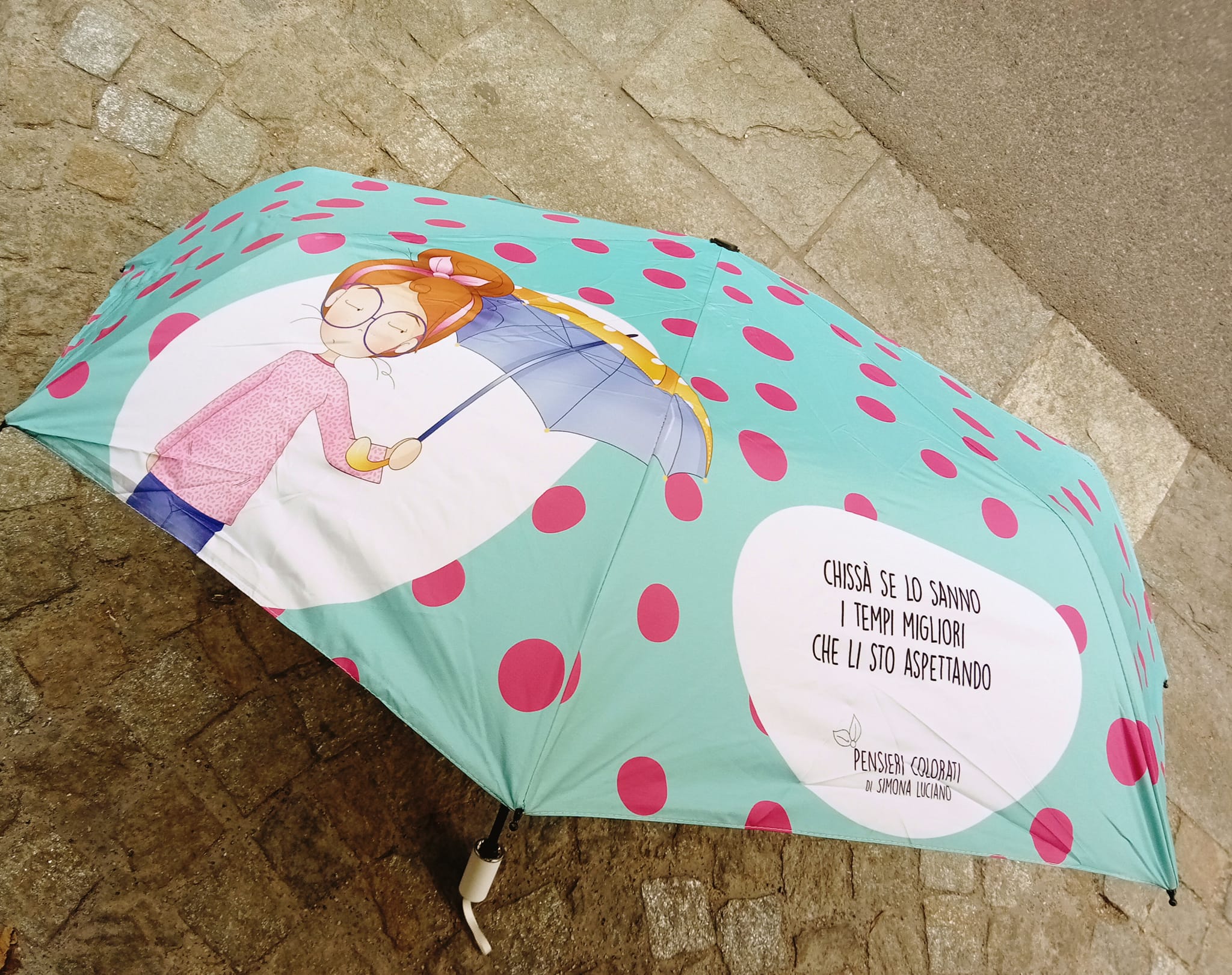 Ombrello con frase