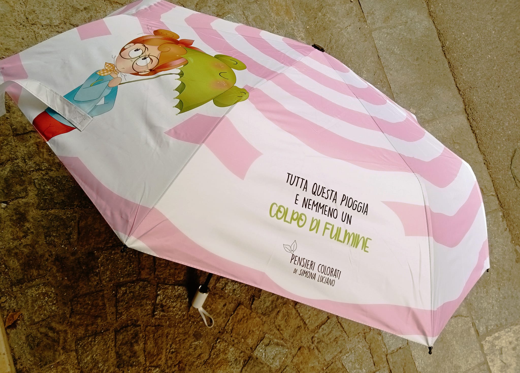 Ombrello con frase