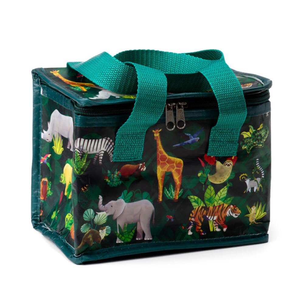 BORSA TERMICA VERDE CON ANIMALI