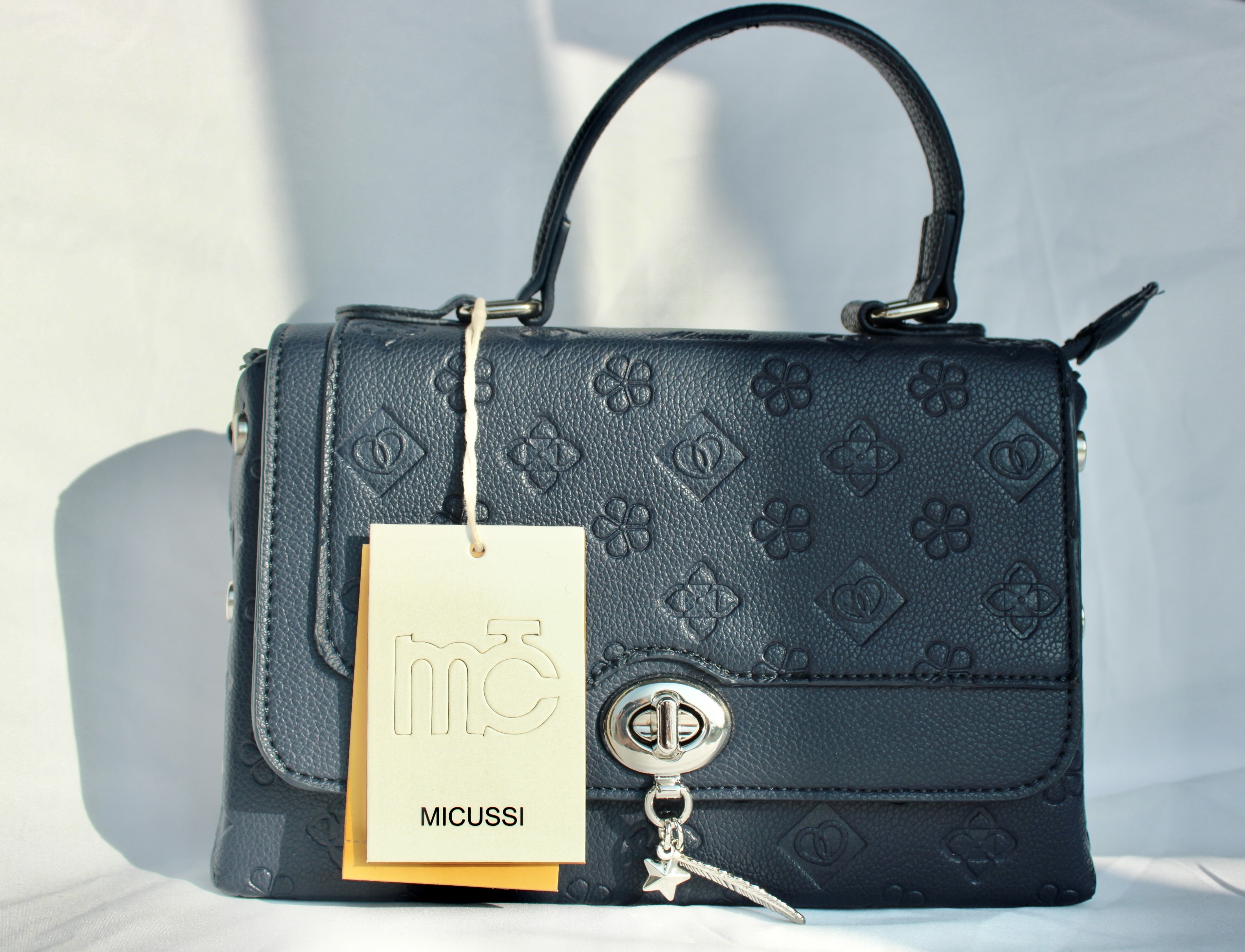 BORSA NERA CON MOTIVI MARCA MICUSSI