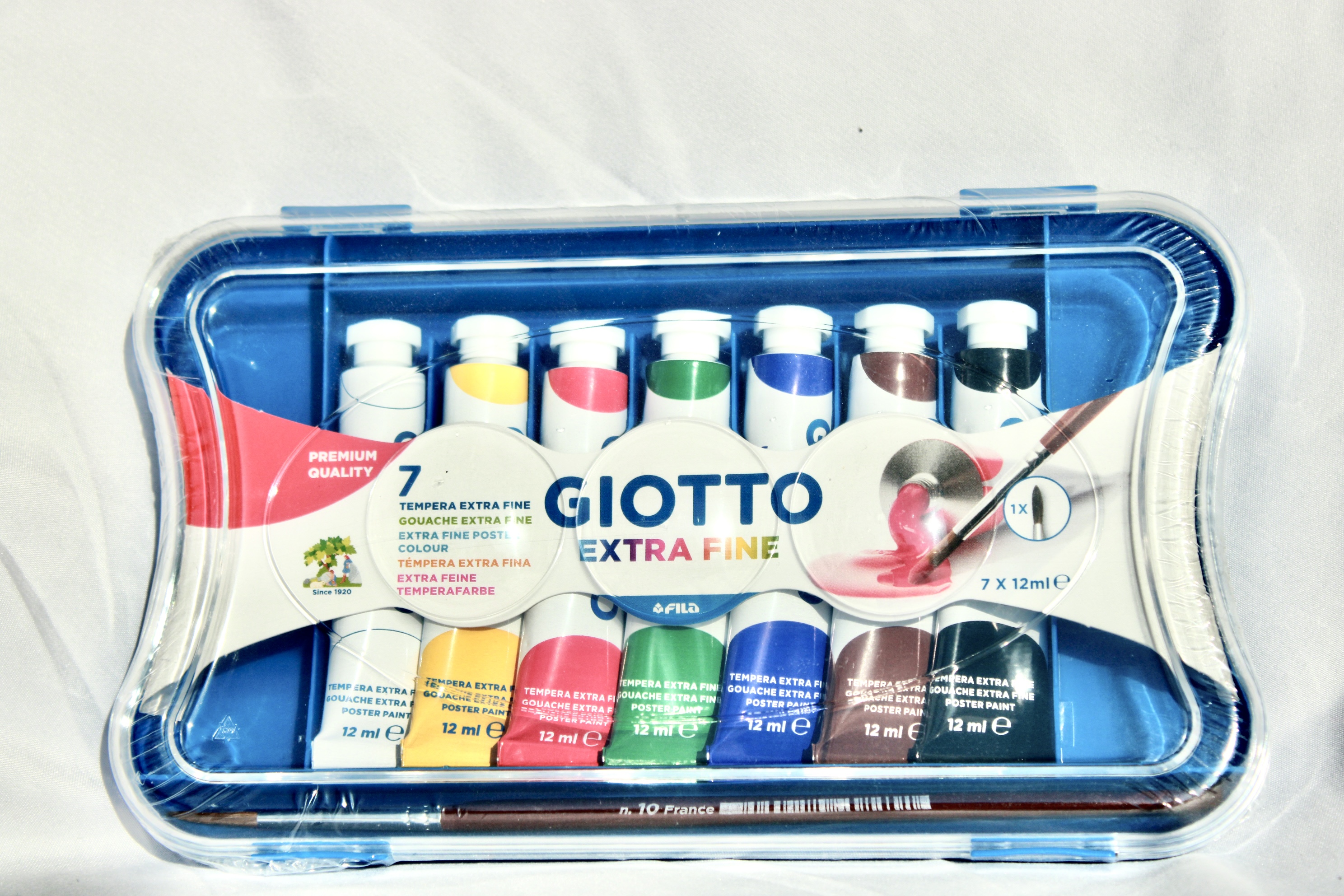 COLORI A TEMPERA GIOTTO EXTRA FINE, 7X12ML