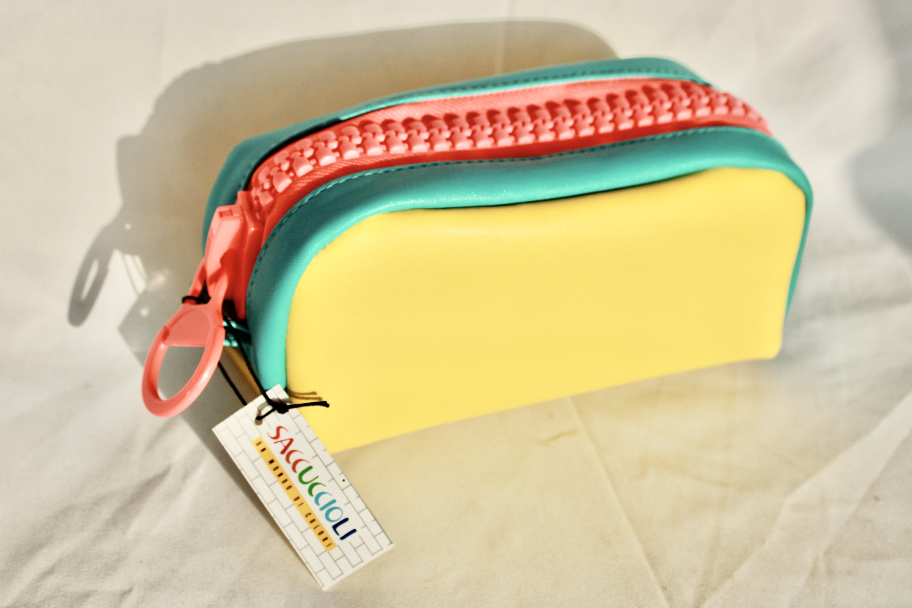 ASTUCCIO SACCUCCIOLI COLORE GIALLO, AZZURRO E ARANCIO FLUORESCENTE