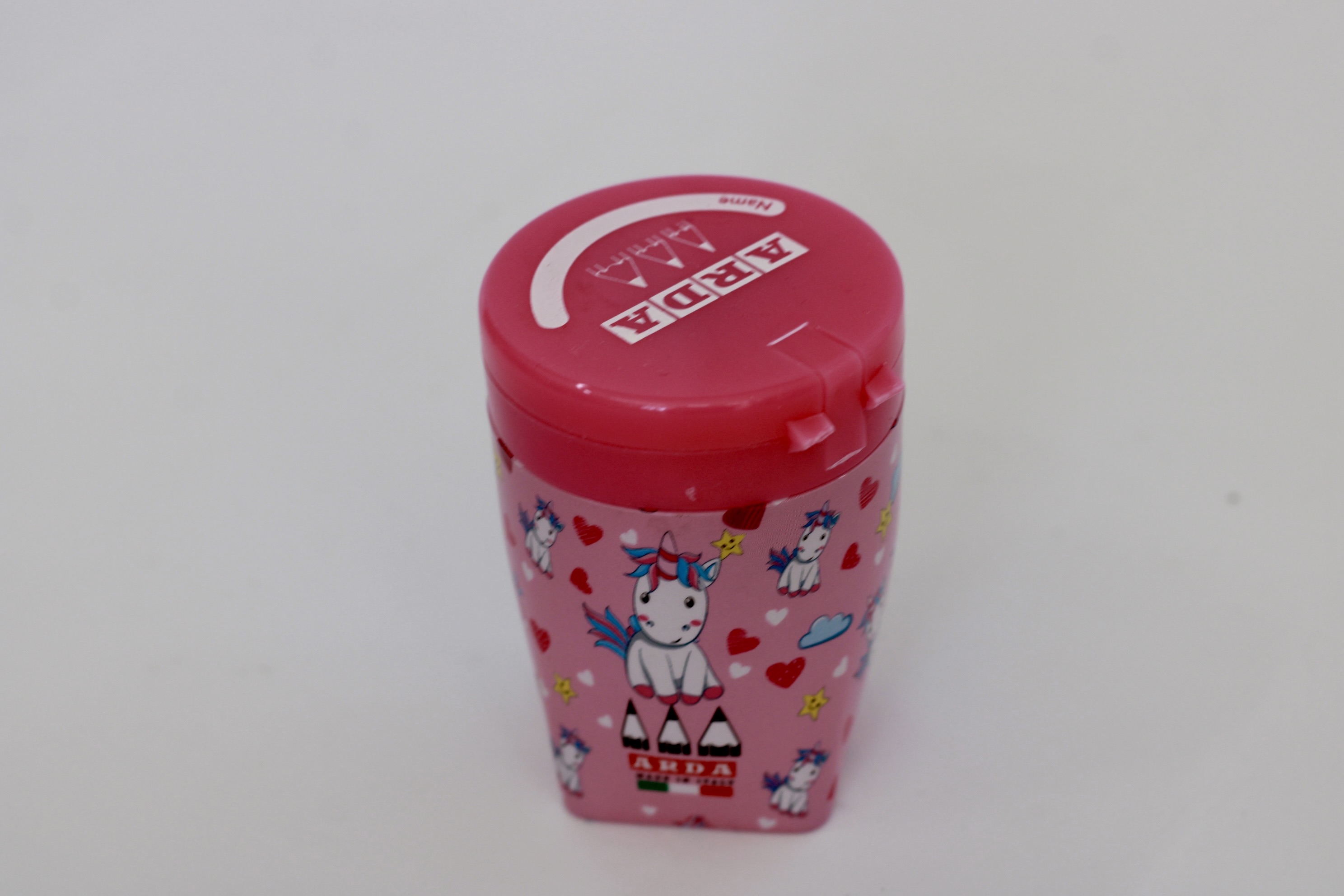 TEMPERINO MARCA ARDA COLORE FUCSIA CON UNICORNO