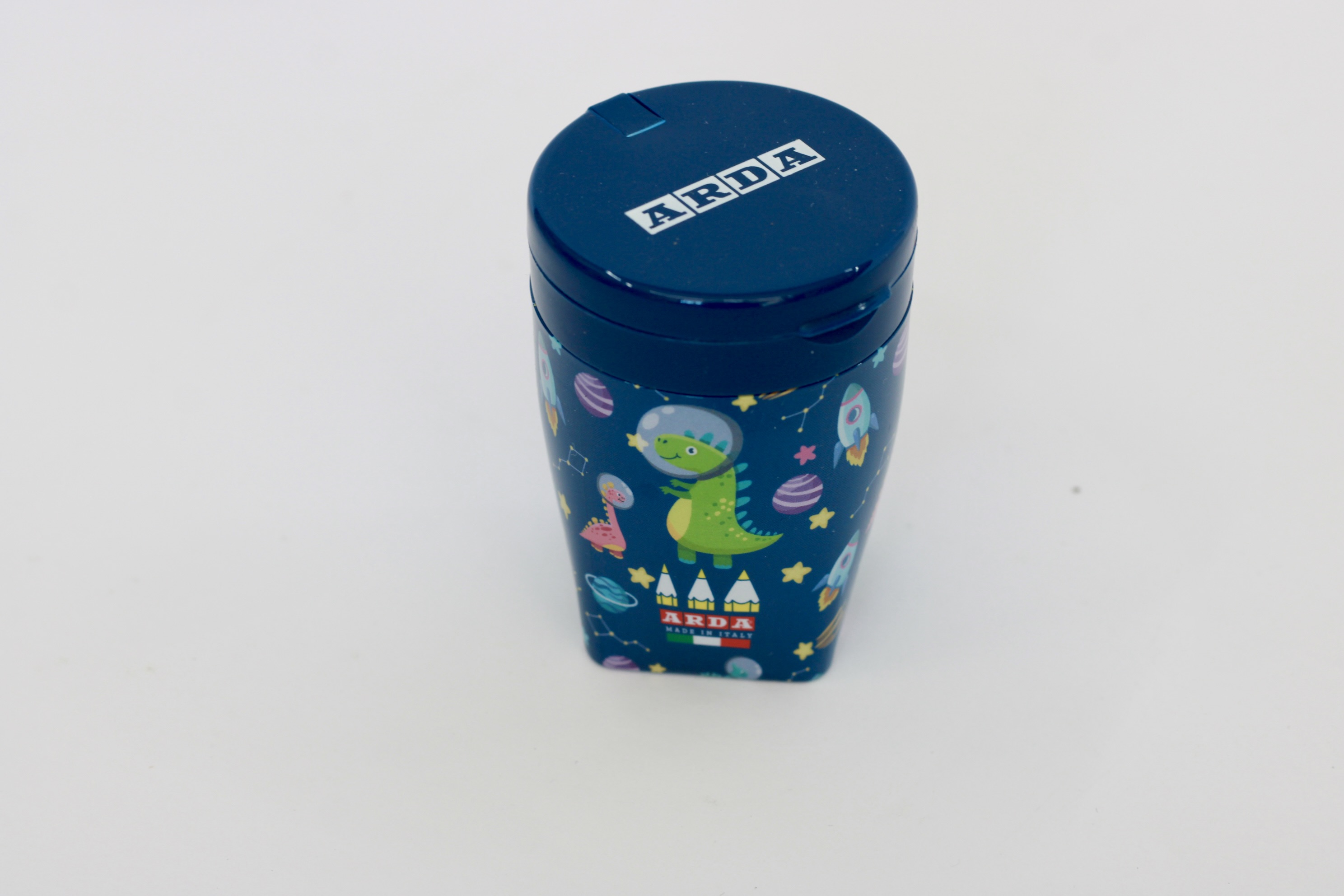 TEMPERINO MARCA ARDA COLORE BLU CON DINOSAURO E SPAZIO