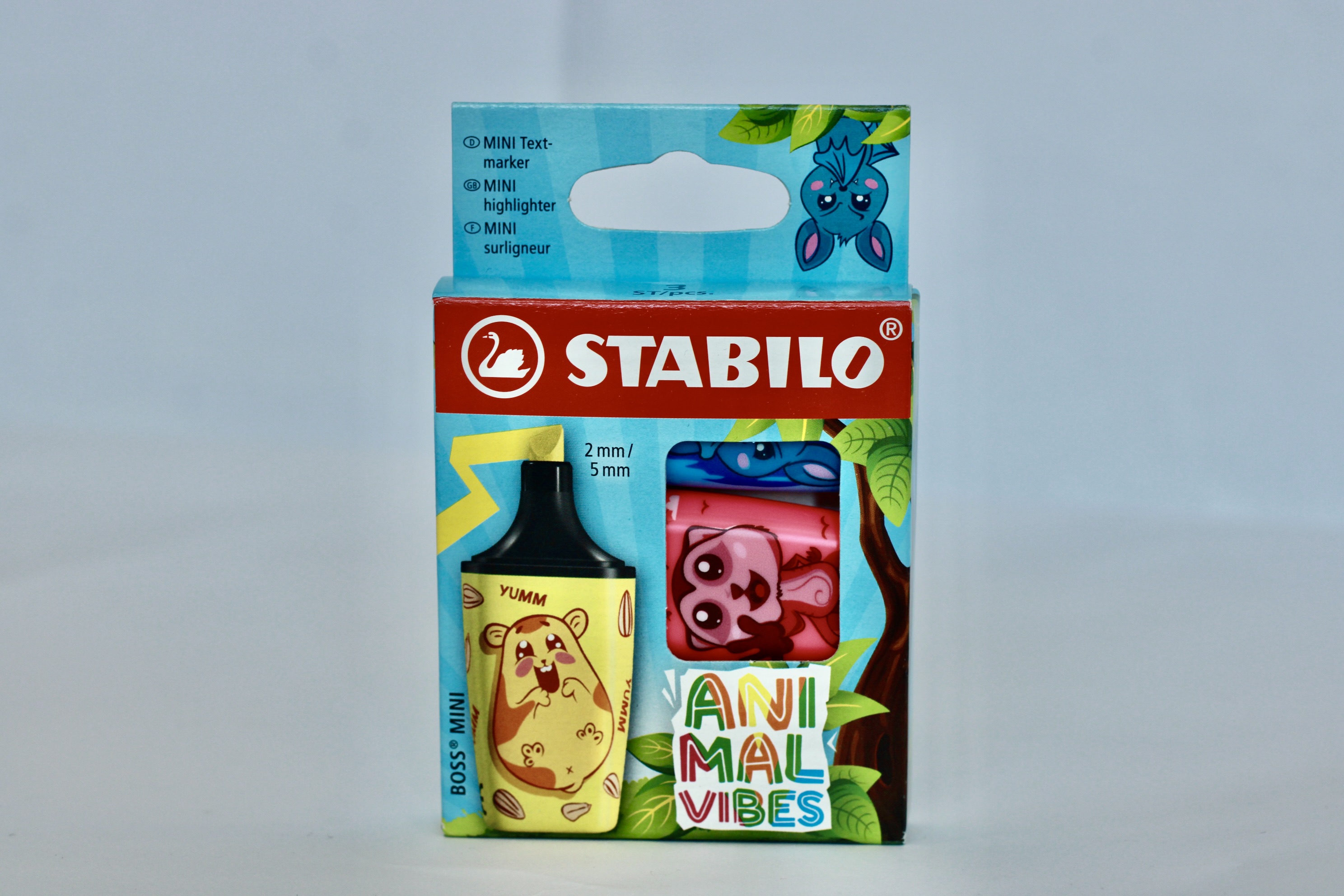STABILO BOSS EVIDENZIATORI MINI,3 PEZZI IN SCATOLA