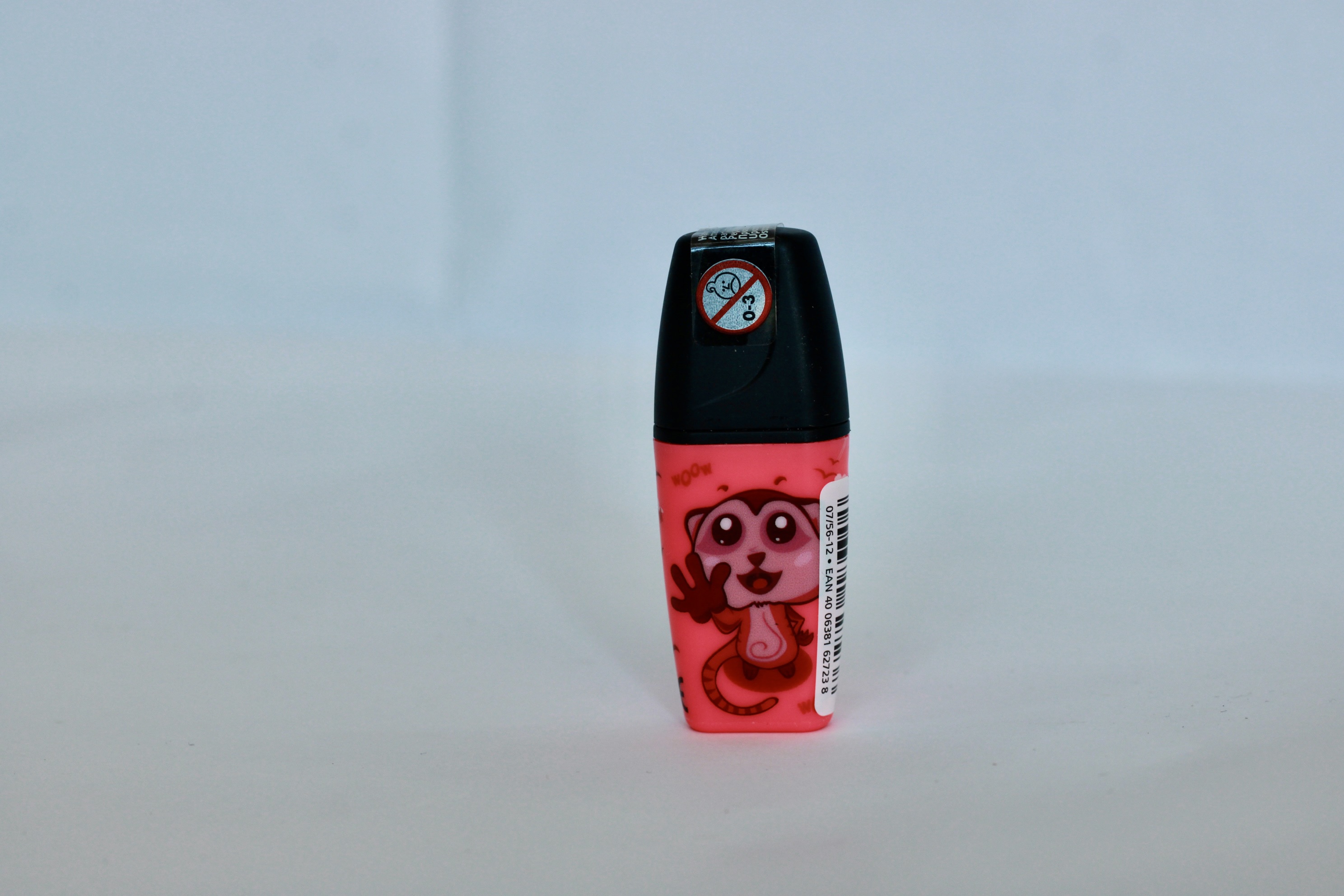 EVIDENZIATORE STABILO BOSS ANIMAL VIBES MINI, COLORE FUCSIA FLUORESCENTE CON LEMURE