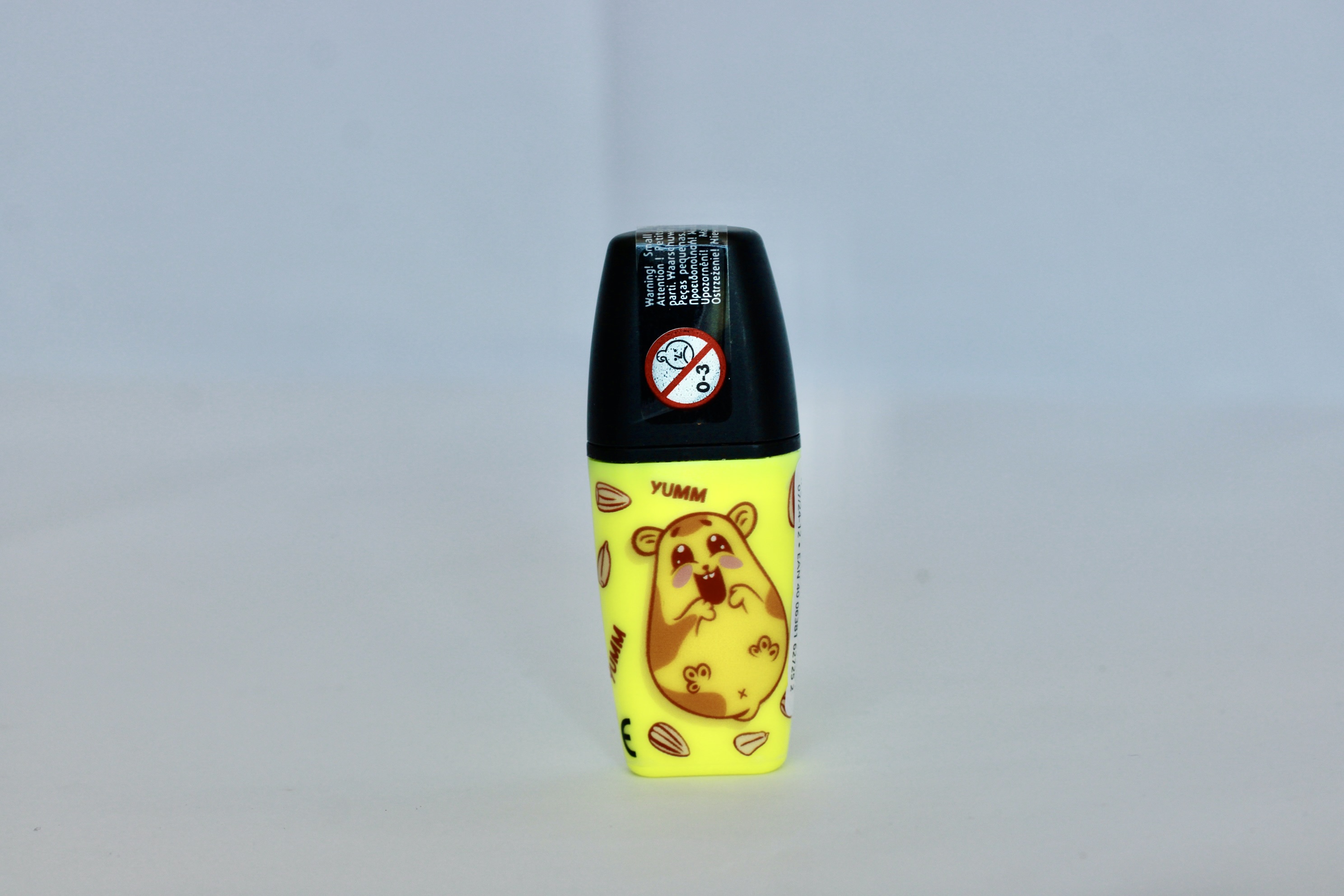 EVIDENZIATORE STABILO BOSS MINI ANIMAL VIBES COLORE GIALLO FLUO CON CRICETO