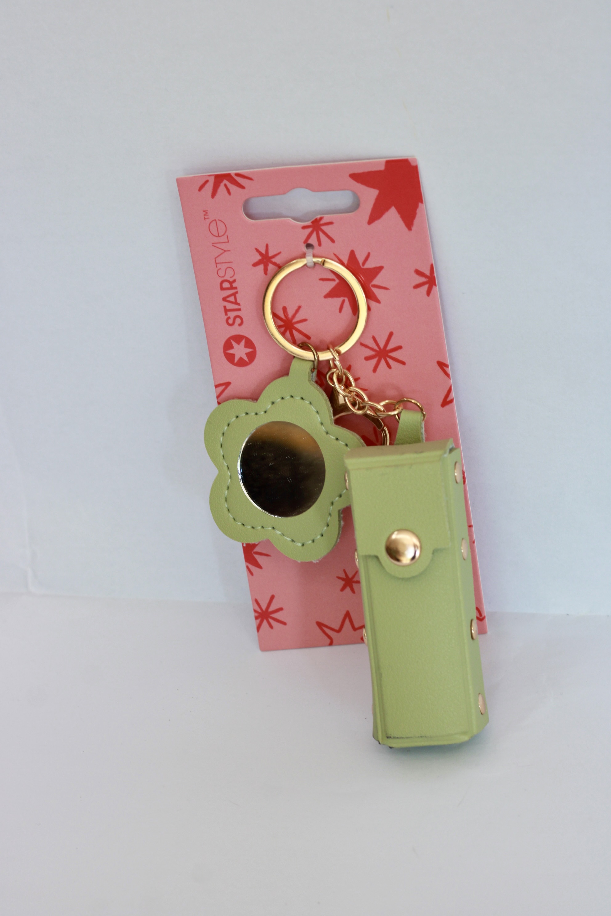 PORTACHIAVI MARCA STARSTYLE COLOR VERDE CON SPECCHIO E PORTAROSSETTO