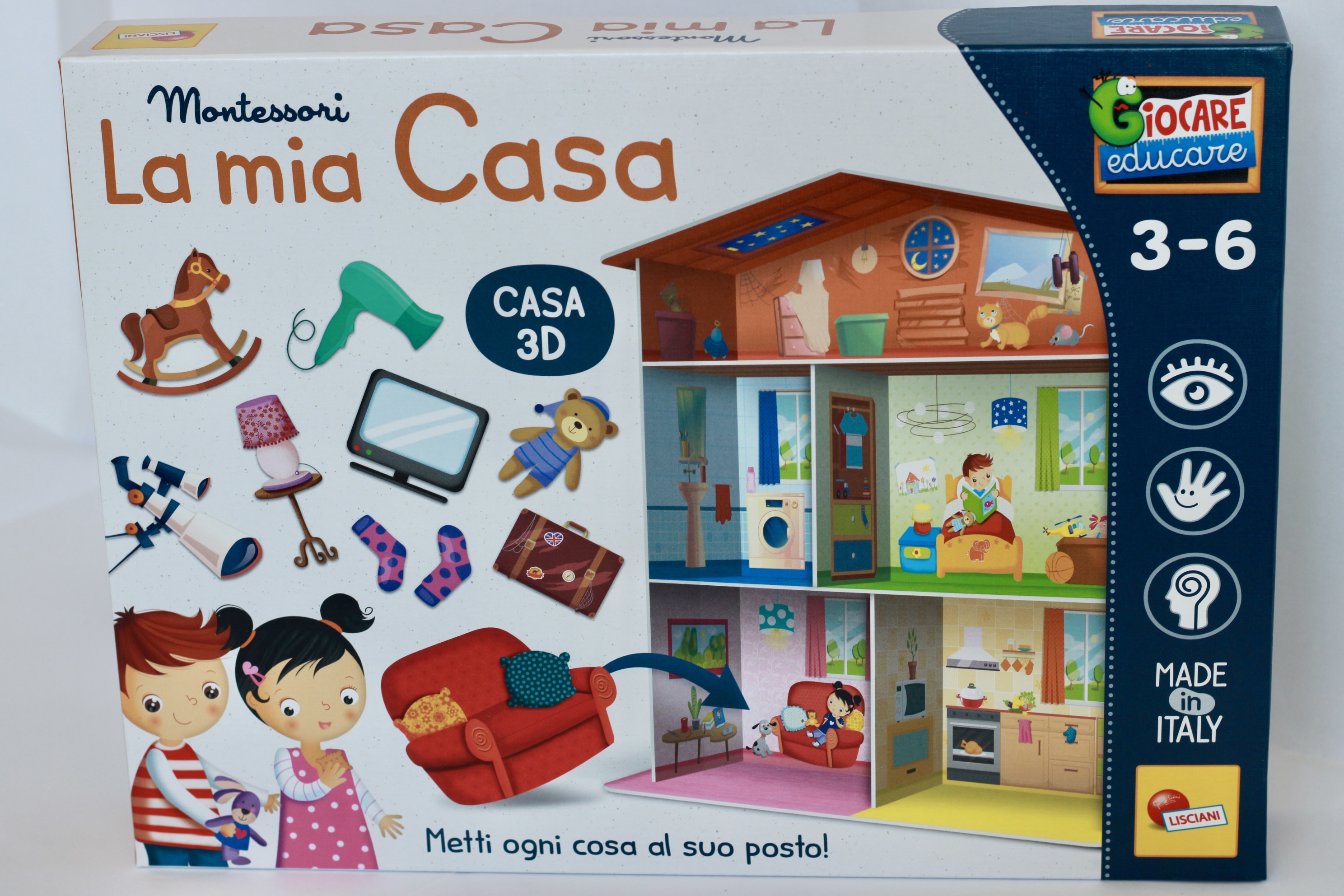 GIOCO MONTESSORI MARCA LISCIANI, GIOCARE EDUCARE LA MIA CASA