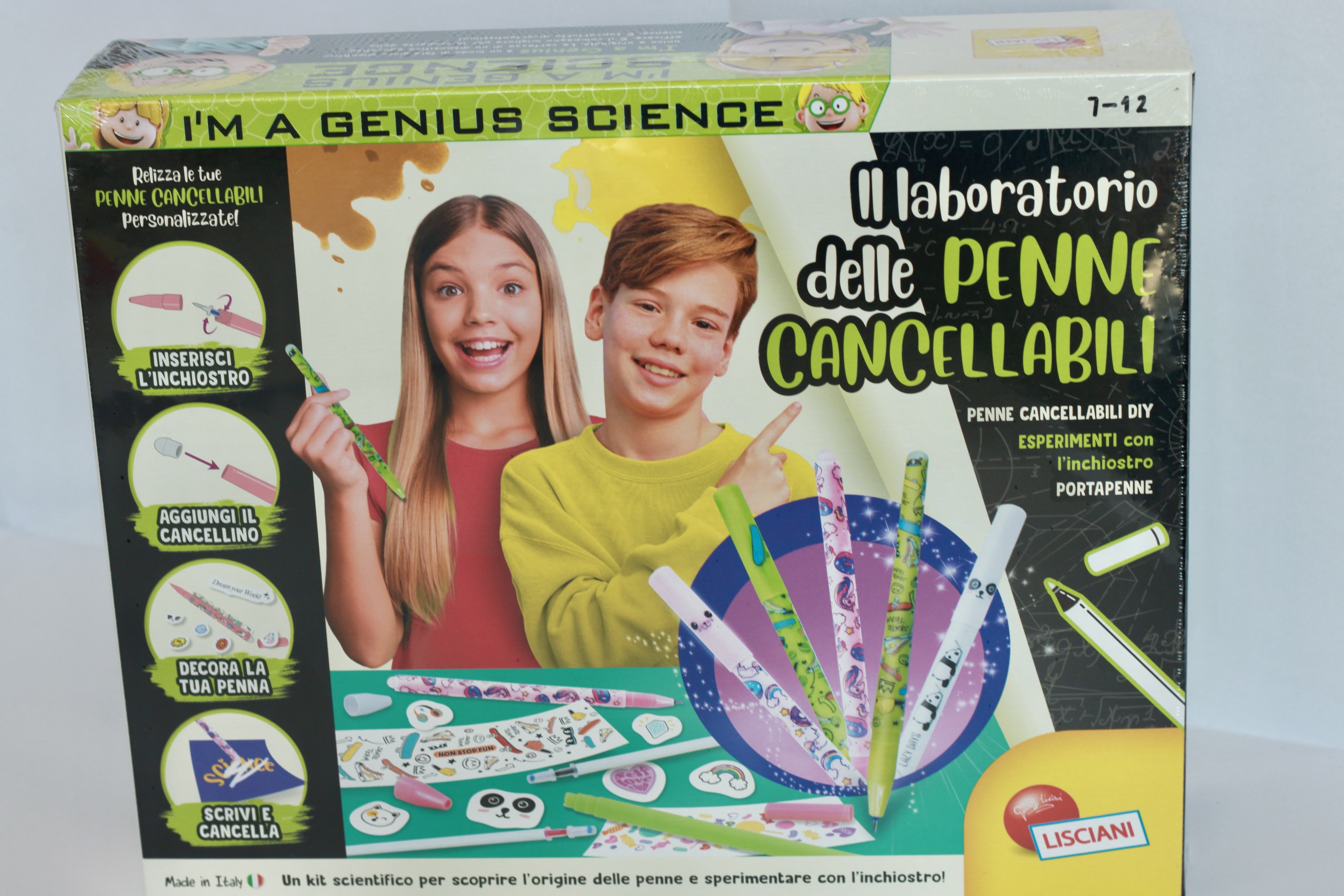 GIOCO MARCA LISCIANI IL LABORATORIO DELLE PENNE CANCELLABILI