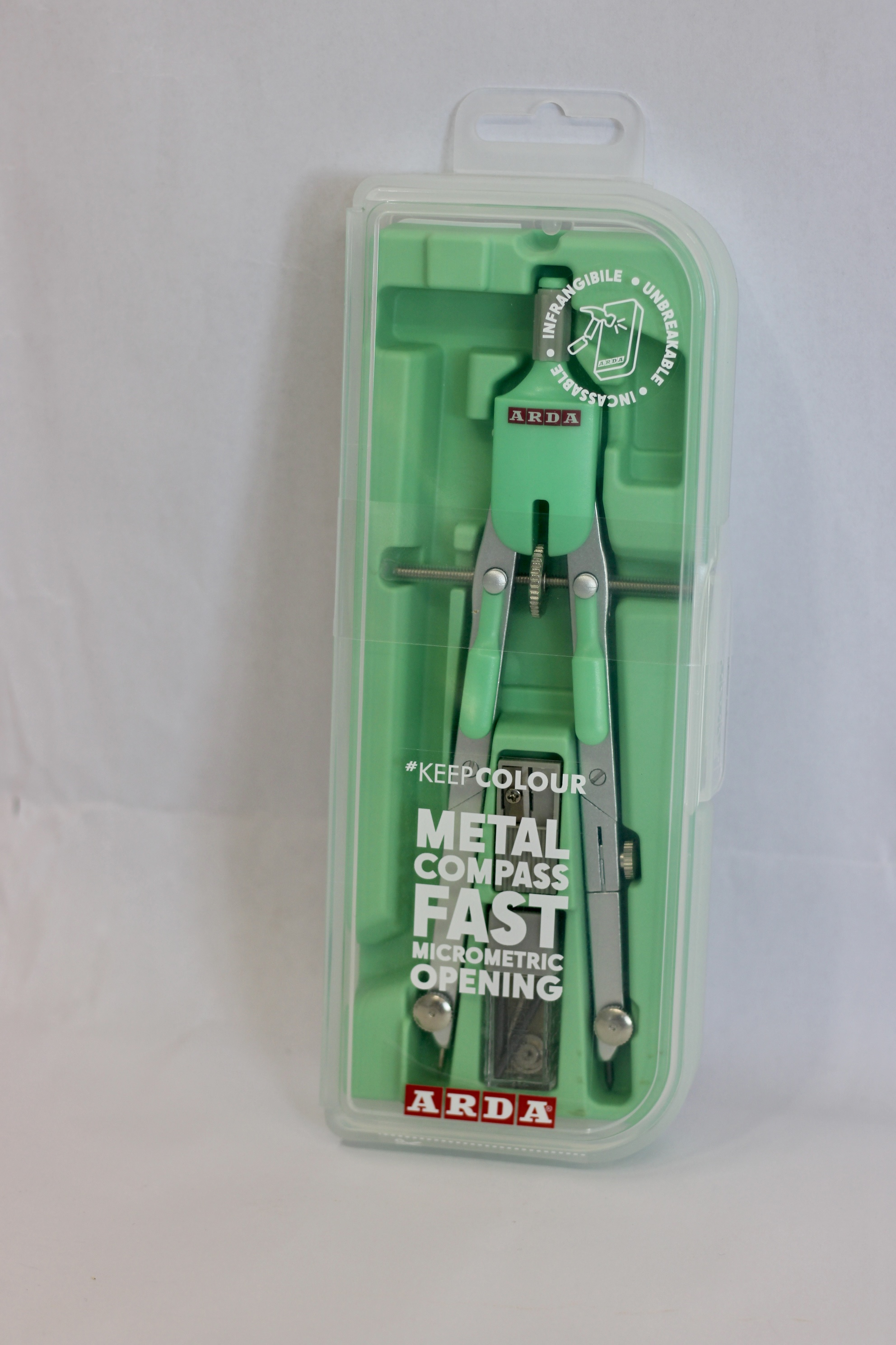 METAL COMPASS FAST MICROMETRIC OPENING MARCA ARDA COLORE VERDE