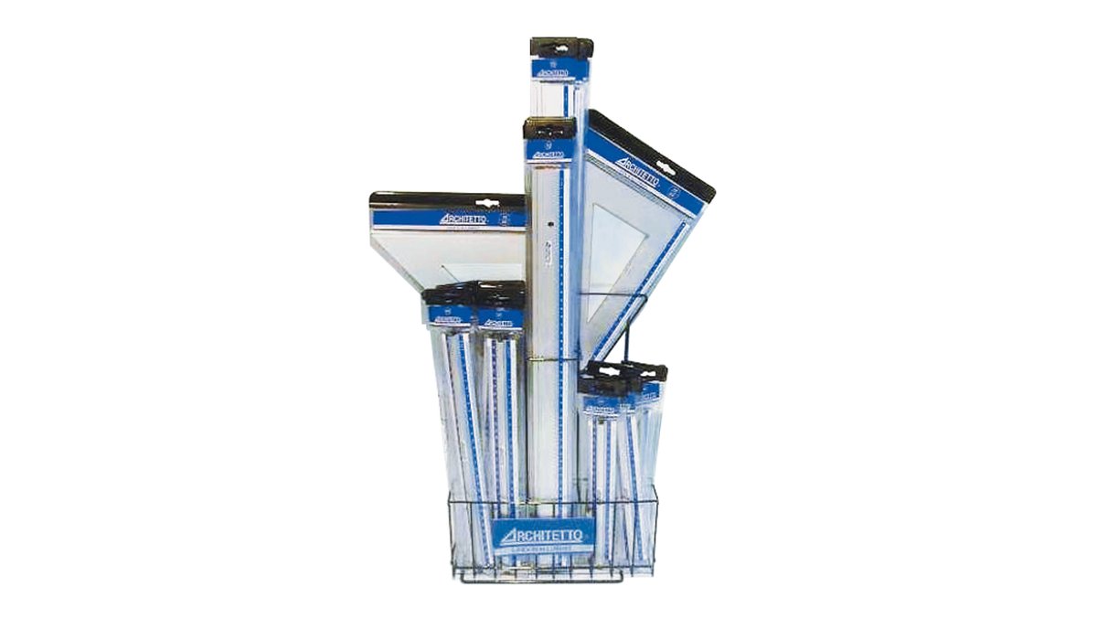 Espositore Righe e Squadre in metallo