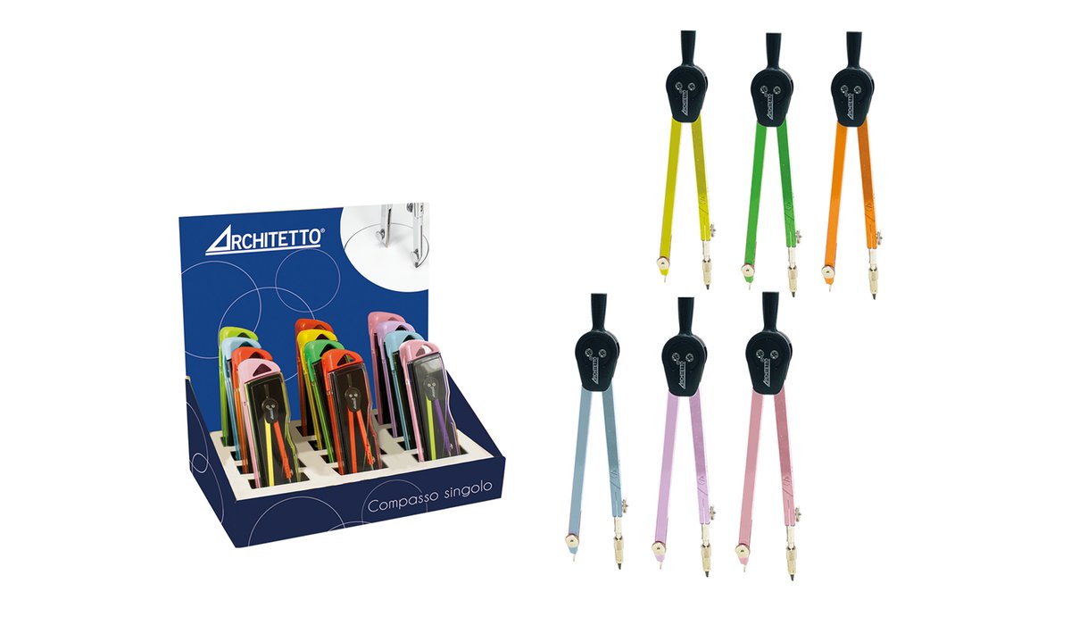 Expo compasso singolo 651 Fluo/Pastel
