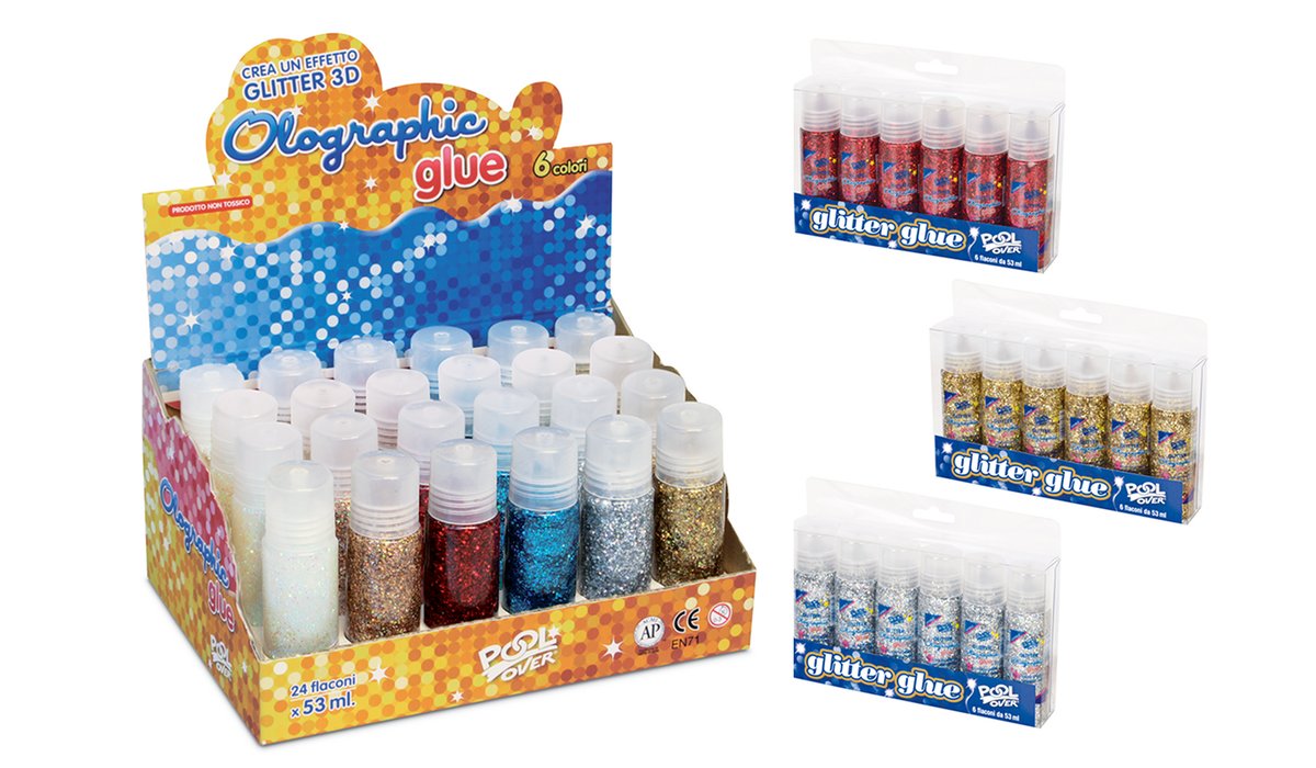 Colla Glitter Glue Olografica