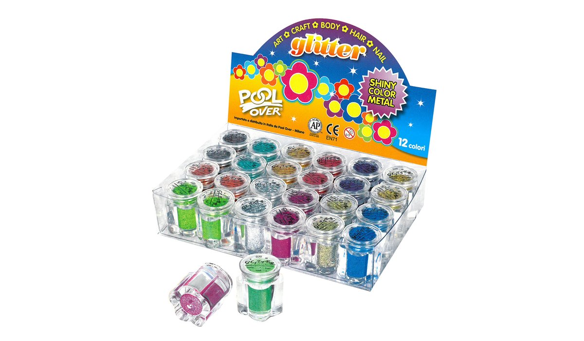 Porporina Glitter Flowers Metal