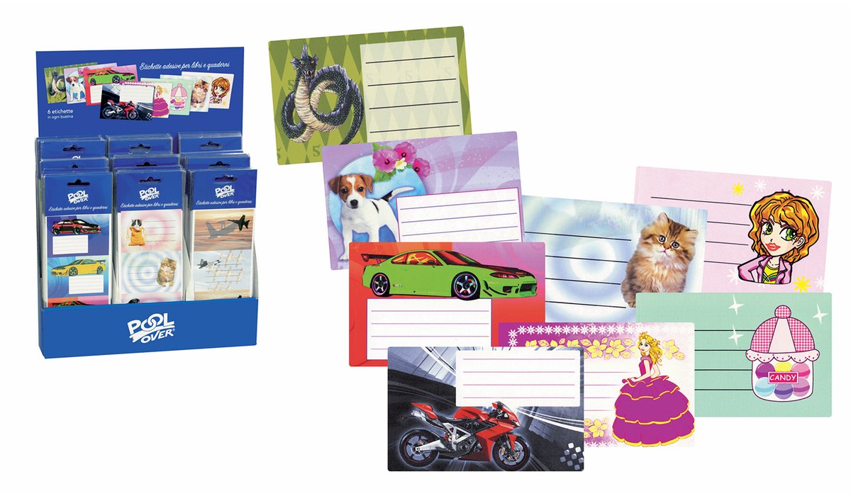 Etichette libri e quaderni