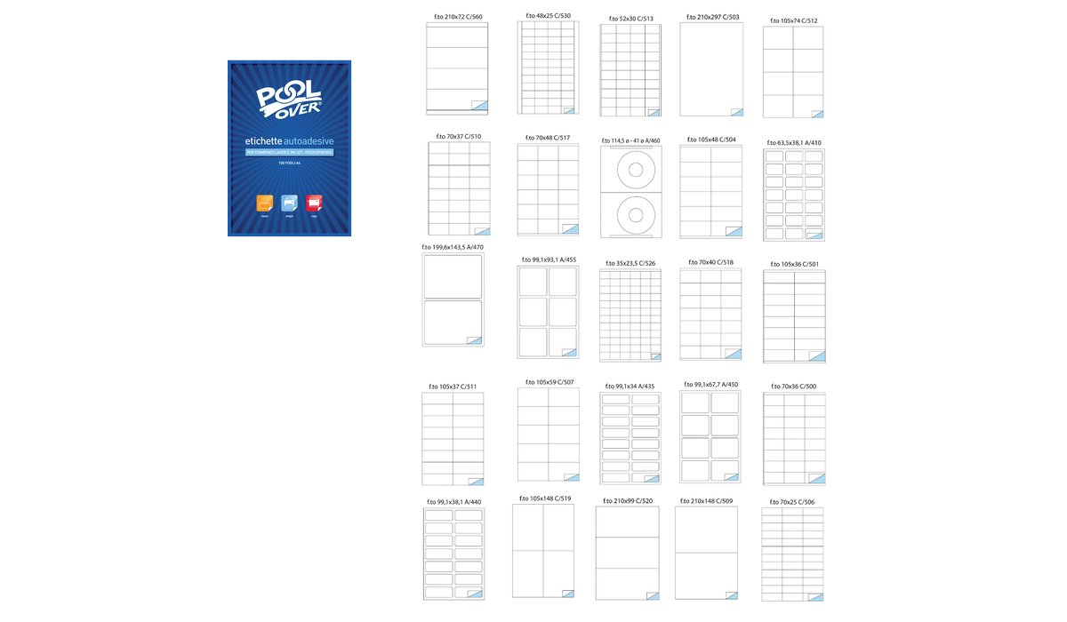 Etichette Autoadesive  Pool Over