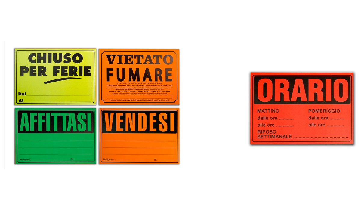 Cartello Segnaletico per Affissioni
