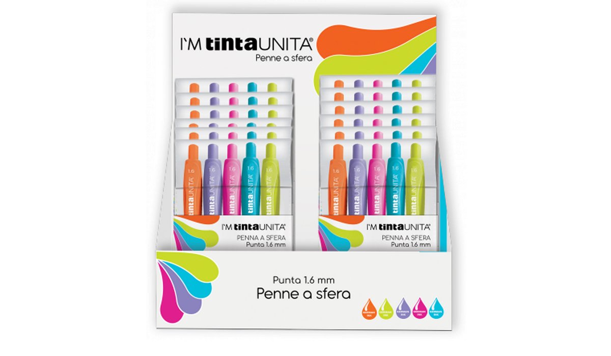 Penna sfera TintaUnita scatto inchiostro colorato