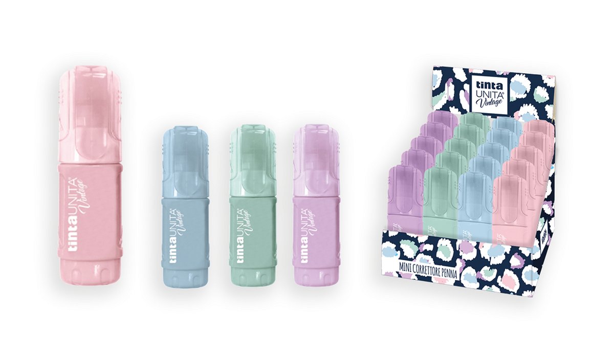 Mini correttore a penna rettangolare pastel