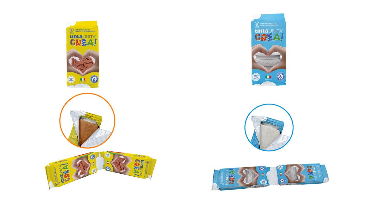 Pasta da modellare tintaUNITA Crea con spatola