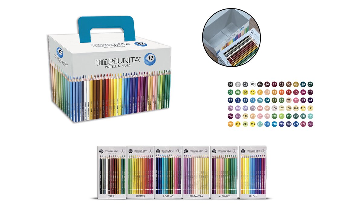 Pastello Legno MINA 4.0 72 colori