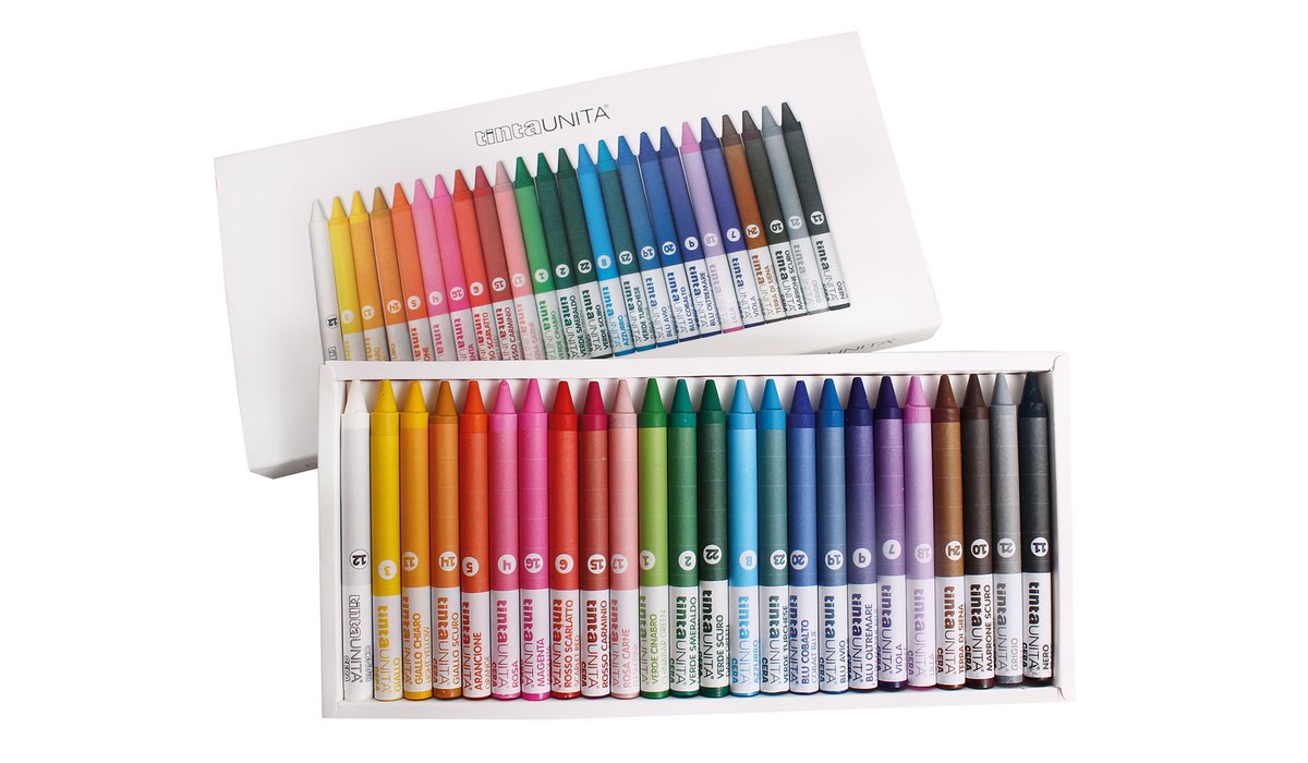 Pastelli a cera scatola 24 colori