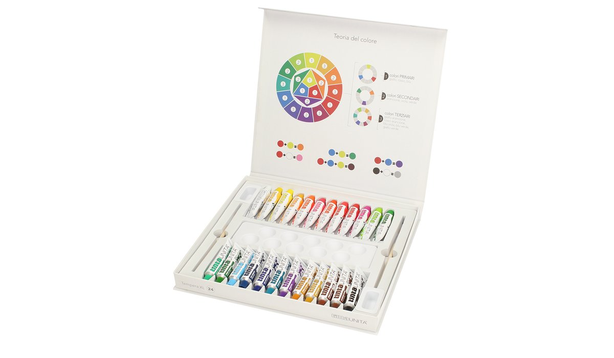 Tempera XL 16ml da 24colori in magnetic box