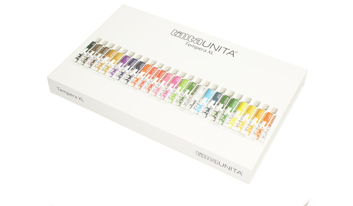 Tempera XL 16ml 144pz in 24colori in magnetic box