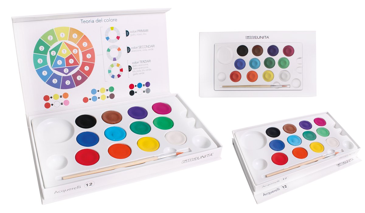 Acquerelli da 12pz magnetic box