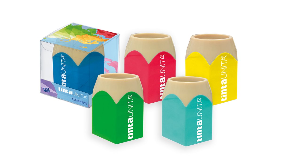 Portapenne in plastica forma di penna