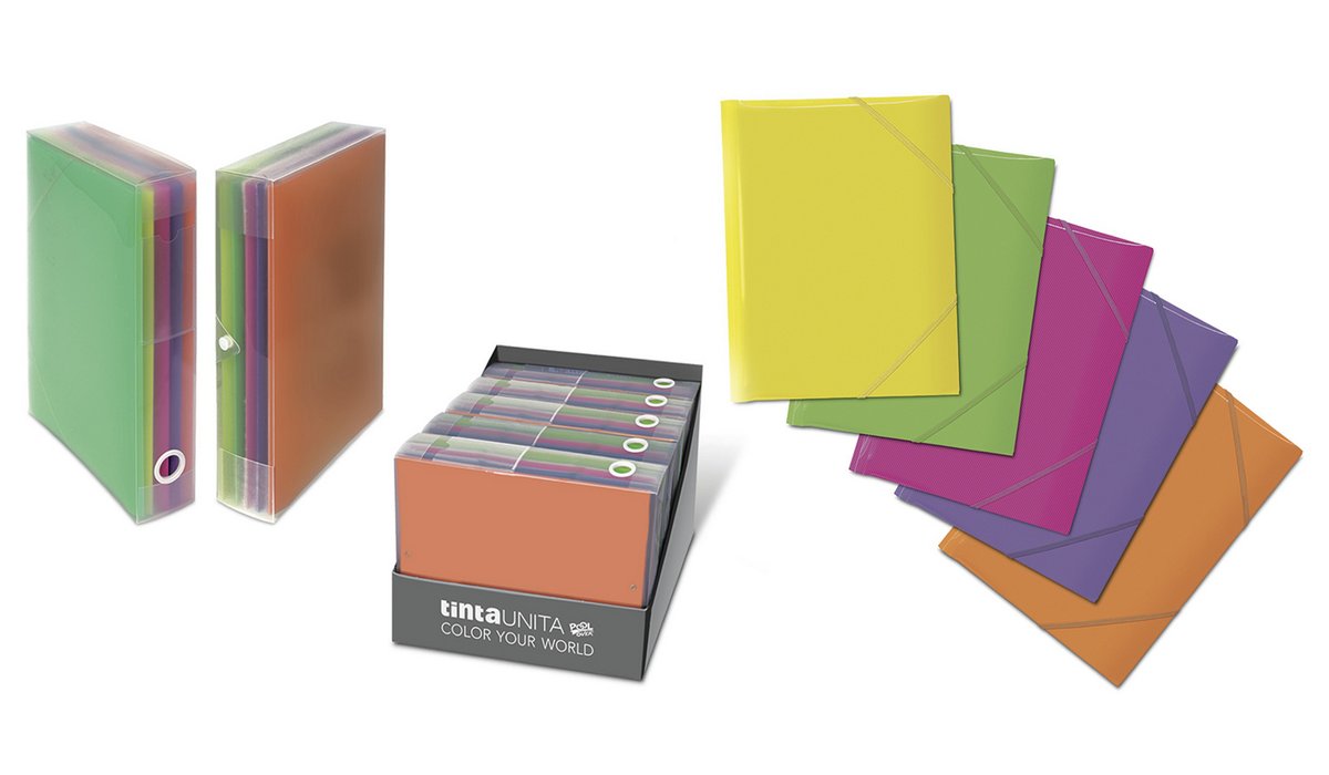 Box Cartelle a 3 lembi in PPL Fluo