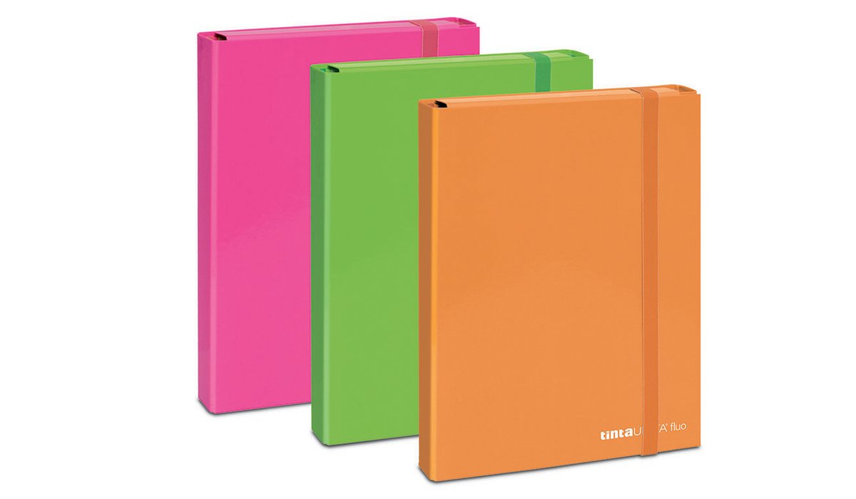 Cartella Portaprogetti FLUO con elastico