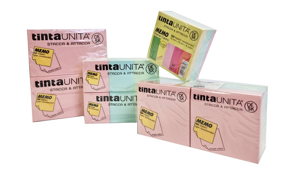 Blocco fogli adesivi Pastel TintaUNITA DESK 